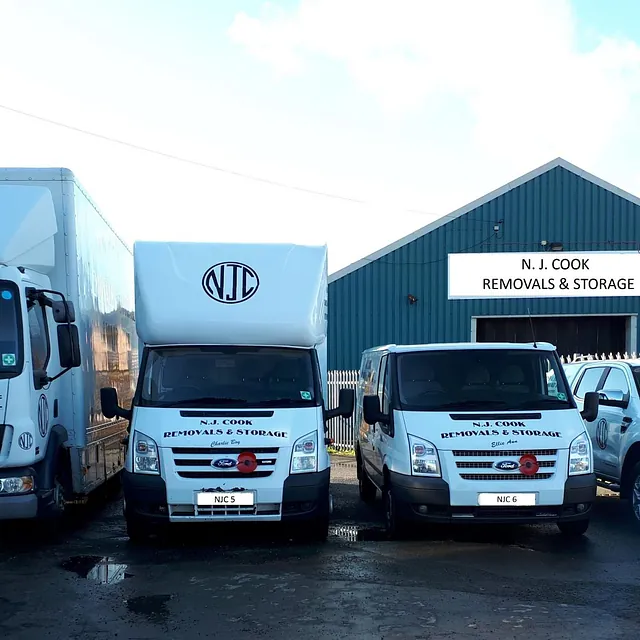 NJ Cook Removals Storage Vehicles