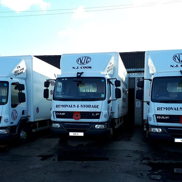 NJ Cook Removals Storage Lorries