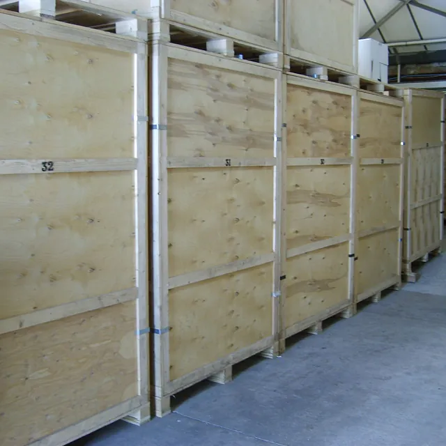 Storage Crates in Storage Unit